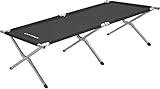 SONGMICS Campingbett Feldbett Gästebett mit Transporttasche XXL 210x72x45 cm...