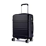KONO Handgepäck Koffer Trolleys 55cm Leicht Hartschalenkoffer Reisekoffer mit 4 Rollen...