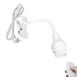 FSLiving Klemmleuchte mit Fernsteuerung Einstellbarer Lichtstrahl,1 Packung Leselampe mit...