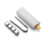 Whiskey-Steine-Set, 304 Edelstahl-Eiswürfel-Zirkulation Metall-Eiswürfel-Whisky-Steine...