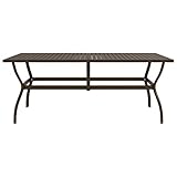 SXJEQOC Kaffeetisch Beistelltische Couchtisch Stehtisch - Gartentisch Braun 190x80x72 cm...