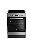 Beko FSM67320GXS b300 freistehender Herd mit Glaskeramik-Kochfeld, 72 l Volumen, 60 cm...
