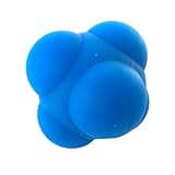 Sosoport Sechseckiger Silikon Reaktionsball Agility Hüpfball 1 Stück Blau Langlebig...