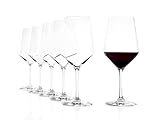 Stölzle Lausitz Bordeaux Glas Revolution 6er-Set I 650ml Rotweingläser optimal...