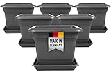 6er Set Pflanzkübel Groß Außen, Blumentopf Gross 40*40cm, Pflanzentopf Blumentopf mit...