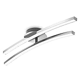 B.K.Licht - LED Deckenlampe mit warmweißer Lichtfarbe, 12 Watt, 960 Lumen, LED...