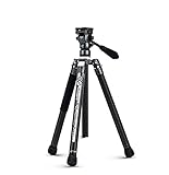 Fotopro X-AIRCROSS 3 Karbonfaser-Panorama-Stativ mit Video-Kopf für DSLR-Kamera, Grau