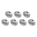 OSALADI 7 Stück Edelstahl Picknick und Grillteller Runde Snackplatte 20cm...