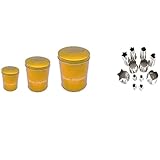 James Premium Gebäckdosen 3er Set im trendigen Design Merry Christmas, Plätzchendose...