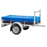 H-basics Anhängerplane Flachplane 1,2m x 1,76m - Randverstärkte Anhänger Plane,...