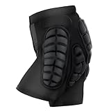 TOMSHOO Protektorhose Herren Damen, 3D-Schutz Gepolsterte Kurze Hose für Snowboarding,...