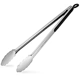 Grillzangen, 43 cm Extra Lange Küchenzangen, Premium-Edelstahlzangen Zum Kochen, Grillen,...