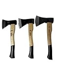 Beil Gartenaxt Spaltaxt Spaltbeil Holz 3 TLG Set Axt 600 800 1000 g