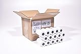 50 EC Thermorollen unbedruckt 57mm x 9m x 12mm Rollendurchmesser 30mm,...