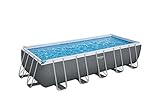 Bestway Power Steel Frame Pool Komplett-Set mit Filterpumpe 640 x 274 x 132 cm,...