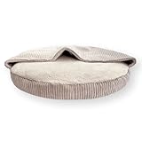 4L Textil Hundebett große Hunde waschbar Hundehöhle Hundekorb mit Kapuze Hundeschlafsack...