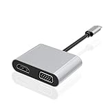 ARSMI Typ-C bis 4k HDMI. -kompatibel VGA USB 3.0 c AUX-Adapter kompatibel for dem MacBook...