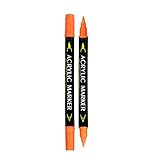 Schreib Sachen Doppelköpfiger Acryl-Pastellstift, 12 Farbmarker, geeignet für...