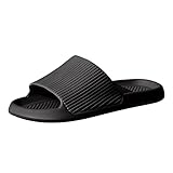 Badeschlappen Herren 42 Rutschfest - Slipper Herren Sommer Sportlich Offener Zeh...