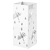 WOLTU Regenschirmständer aus Eisen, L20 x B20 x H49cm, Schirmständer mit...
