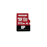 Patriot EP Series 512GB MICROSDXC, V30, A2, Class 10, U3, UHS-I, A2, 4K Speicherkarte -...