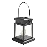Garten-Solarlaterne mit integriertem Panel, einzigartige Outdoor-Tischlampe mit...