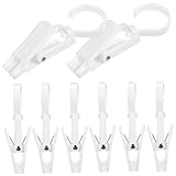 DECHOUS 10 Stück Schwenkbarer Haken Lauary-hakenclip Drehbarer Kleiderhaken Clips Für...