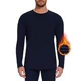 AKKQHH Thermounterwäsche Herren Oberteil Thermo Longsleeve Langarm Thermoshirt...