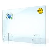 PLEXMANN Plexiglas Spuckschutz Trennwand 5mm Acrylglas Schutzwand OHNE Durchreiche...