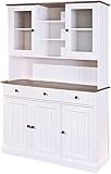 Inter Link - Vitrinenschrank - Küchenschrank - Geschirrschrank - Esszimmerschrank –...
