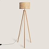 LEDKIA LIGHTING Stehleuchte Rattan Adirane Natürlich für Wohnzimmer, Küche,...