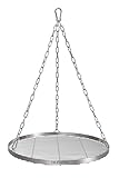 TR-FLAMES 50cm Edelstahl Grillrost Mit Kette Ø4, Schwenkgrill, BBQ, Camping, Outdoor...