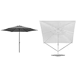 Schneider Sonnenschirm Bergamo, anthrazit, 300 cm rund, 625-15, Gestell Stahl, Bespannung...