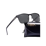 CARFIA Polarisierte Herren Sonnenbrille Metallrahmen UV 400 Fahrerbrille Sportbrille...