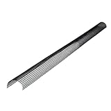 INEFA Laubschutzgitter Dachrinnen Laubschutz, PVC 68mm, 2m, Schwarz Laubfang...