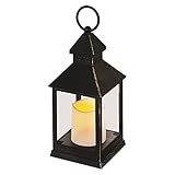 EMOS Antike Laterne mit LED Kerze, Vintage Design und Flammeneffekt, IP20 für Innen,...