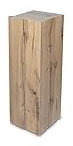STEMA Seyfried Dekosäule, Podest in 3 Größen (100x33x33 cm, Eiche) Blumensäule,...