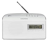 Grundig Music 61 empfangsstarkes Radio, weiß/silber