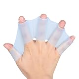 2 Paar Schwimmhäute für die Finger,Silikon Schwimmhäut Handschuhe,Palm...