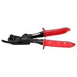 Kabelschere 260mm, Ratschenwerkzeug mit PVC - Griff, HS - 325A - Kraftsparend,...