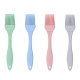 4 Stück Silikonpinsel,Backpinsel Silikon,Grill Küche Pinsel,Backen Silicone...