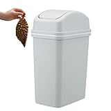 Misaakoeq Mülleimer mit Deckel, Mülleimer mit Deckel,10-Liter-Mülleimer mit...