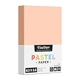 Halbbriefpapier, 21,6 x 14 cm, Pfirsichfarben, ideal für Kunst und Handwerk und...