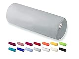 beties Basic Nackenrollenbezug ca. 15x40 cm Kissenhülle 100% Baumwolle in...