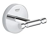 GROHE Start Cosmopolitan, Bademantelhaken ohne Bohren (Handtuchhalter mit verdeckter...