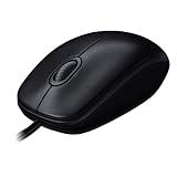 Logitech M100 Kabelgebundene USB-Maus, 3 Tasten, 1000 DPI Optical Tracking, Für Links-...