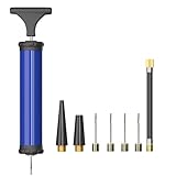 SZSHIMAO Ballpumpe Luftpumpe Handpumpe mit 4 Ball Nadeln 2 Düse und 1 Schlauch...