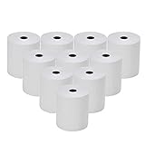 10x Thermorollen 57mm x 12mm x 26m Bonrollen Thermopapier Additionsrollen,...