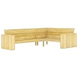 CIADAZ Garten-Eckbank, Sitzbank Outdoor, Outer Banks, Gartenbank, Bank Garten, 239 cm...