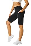 Buepeara Shorts Leggings Damen Fünf Hosen mit Innentasche Hohe Taille Yoga...